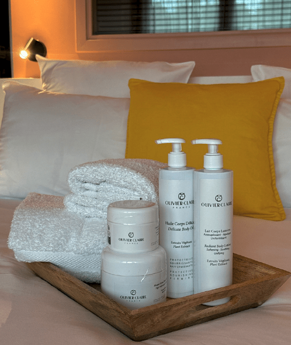 Produits de soin Olivier Claire - Le Clos Syrah : Hôtel Restaurant et Spa à Valence